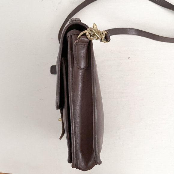 Coach 90s Vintage Brown Leather Station Crossbody Bag 5130 Costa Rica 1999 - Picture 6 of 12